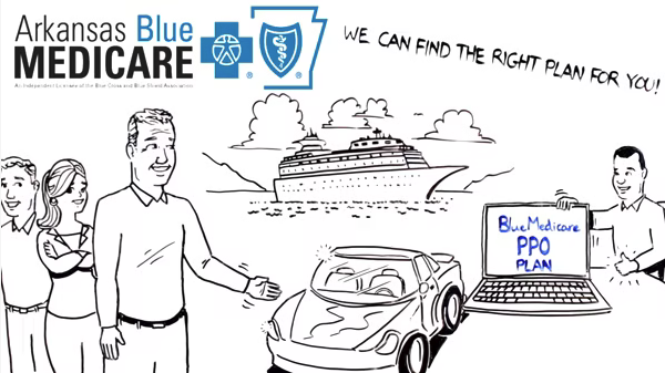 Still image from Blue Medicare PPO informational video