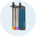 hidrate (2) HidrateSpark STEEL 21 oz straw water bottles